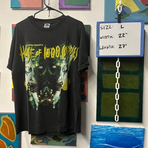 Vintage 2001 // Rob Zombie House of 1000 Corpses T Shirt // L // Black //
