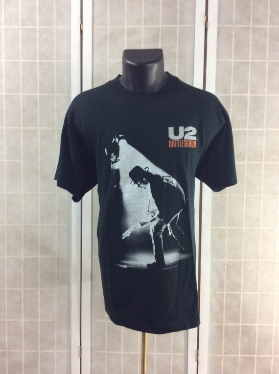 U2 /"Rattle And Hum/" 1988 Vintage Concert Tour Unisex T-Shirt Size LARGE NOS