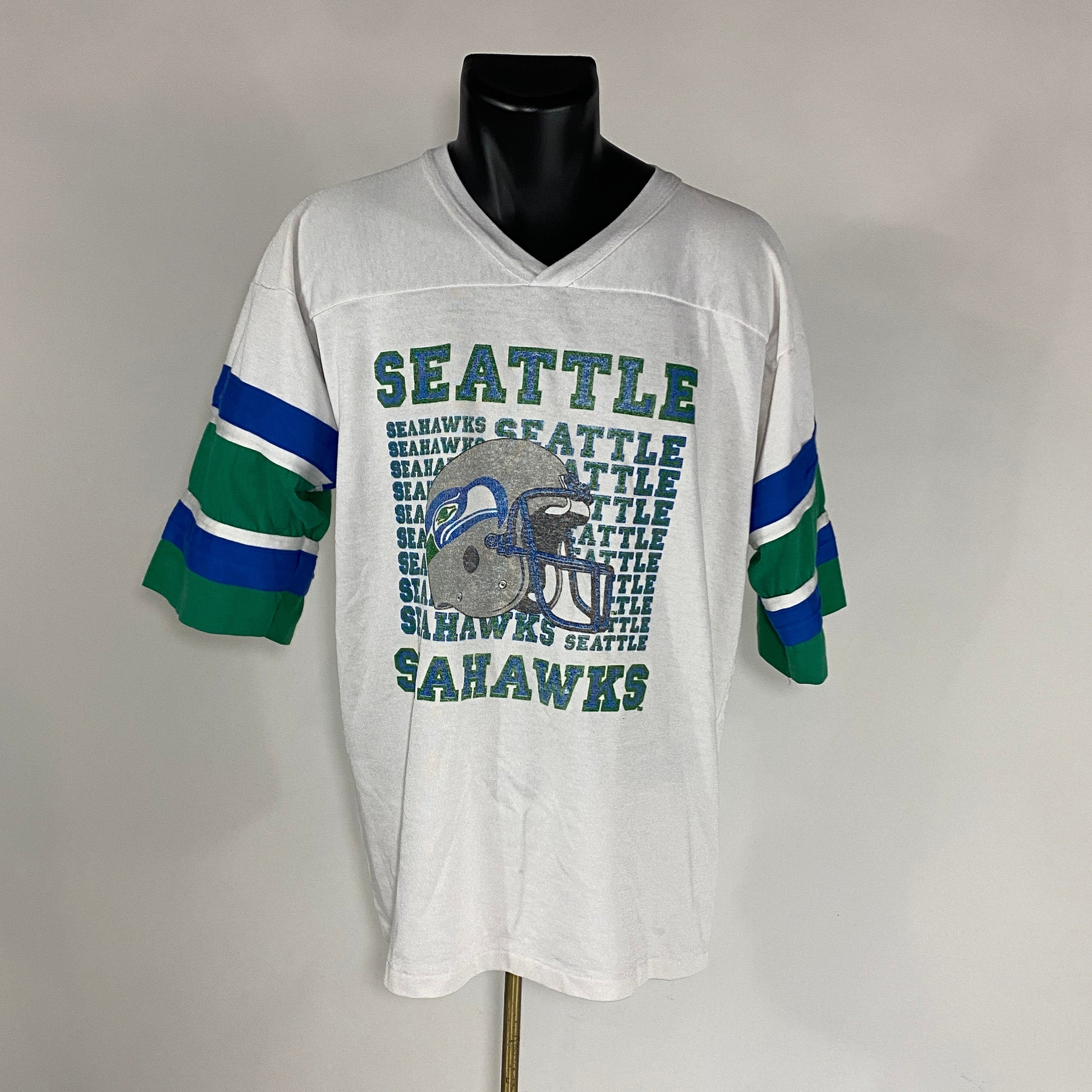 Vintage 1980's // Seattle Seahawks Jersey Shirt // XL // 
