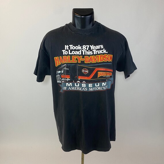Vintage 90's Harley-davidson Museum Tour T-shirt - XL - Etsy