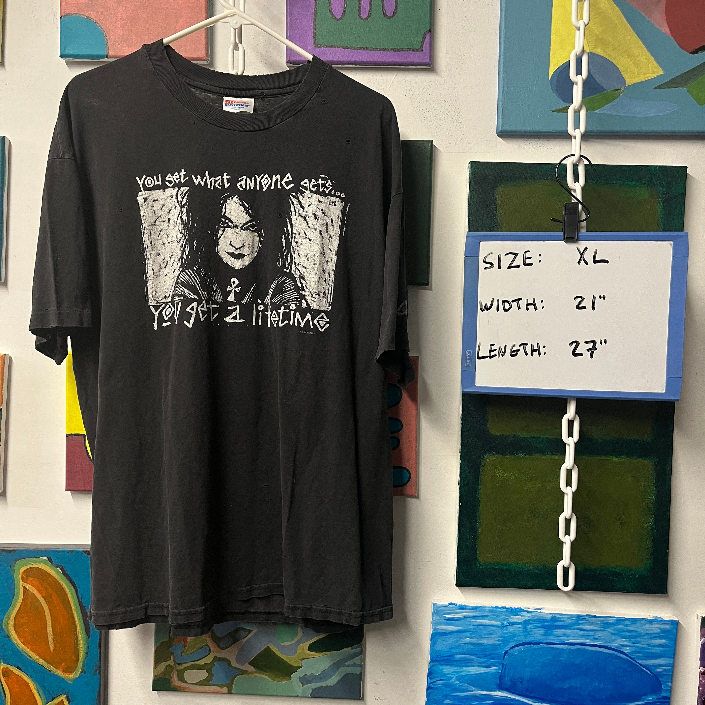 Vintage 90's the Sandman T Shirt: Death, DC Comics, XL, Black