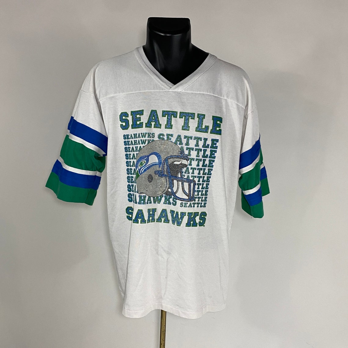 Vintage 1980's // Seattle Seahawks Jersey Shirt // XL // | Etsy