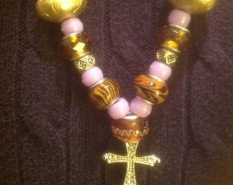 Cross & Light Boho Necklace