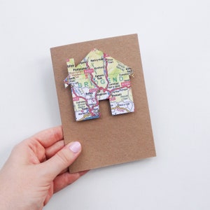 House Map Greetings Card: New Home Card - Choose your map