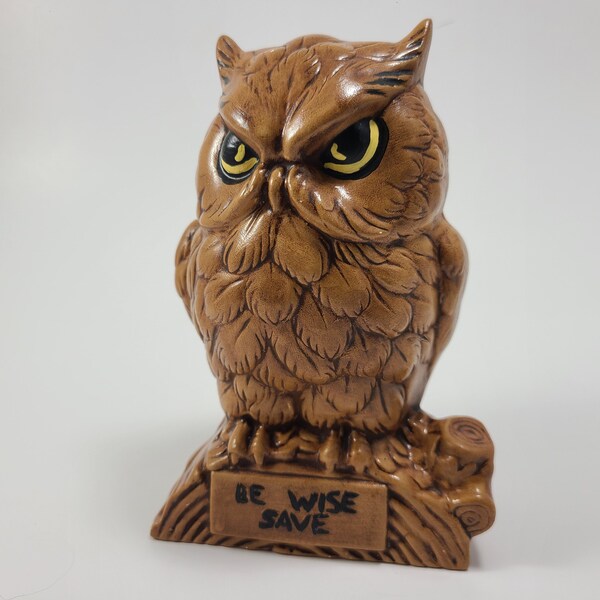 Vintage Owl Coin Bank