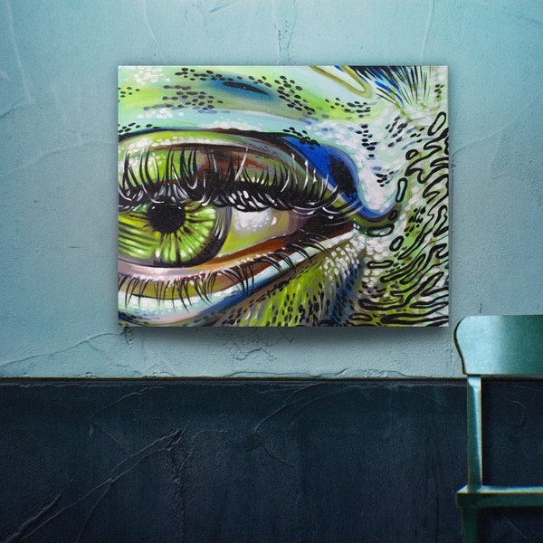 S.E.Wandz Art Canvas Print (Eye Study 1)