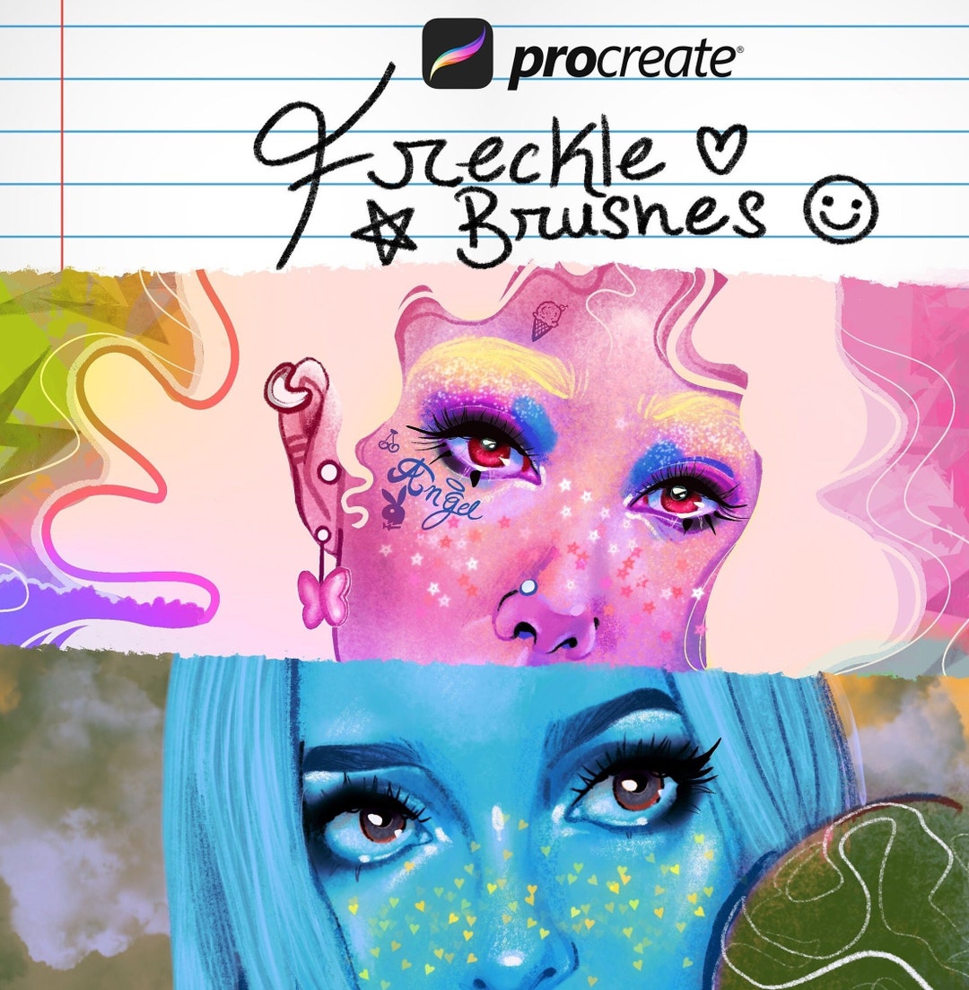 Kawaii Freckles Procreate Brushes Etsy
