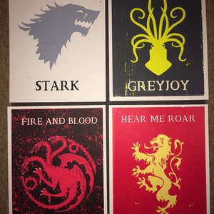 Game of Thrones House Sigils - Etsy