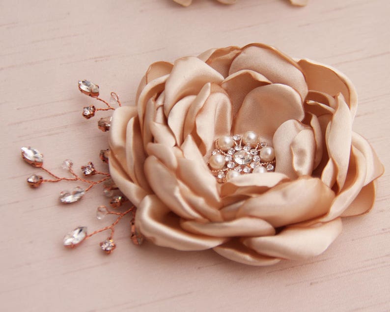 Wedding Dress Sash Bridal Sash belt Wedding Flower belt Champagne Flower Sash Bridal satin sash Lace sash belt