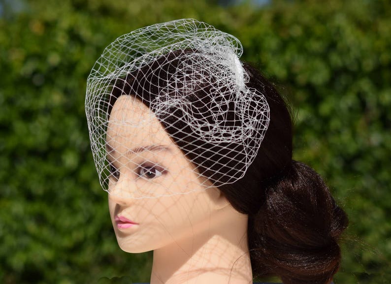 Birdcage Bridal Veil Wedding Veil Headpiece Vintage Blusher Etsy