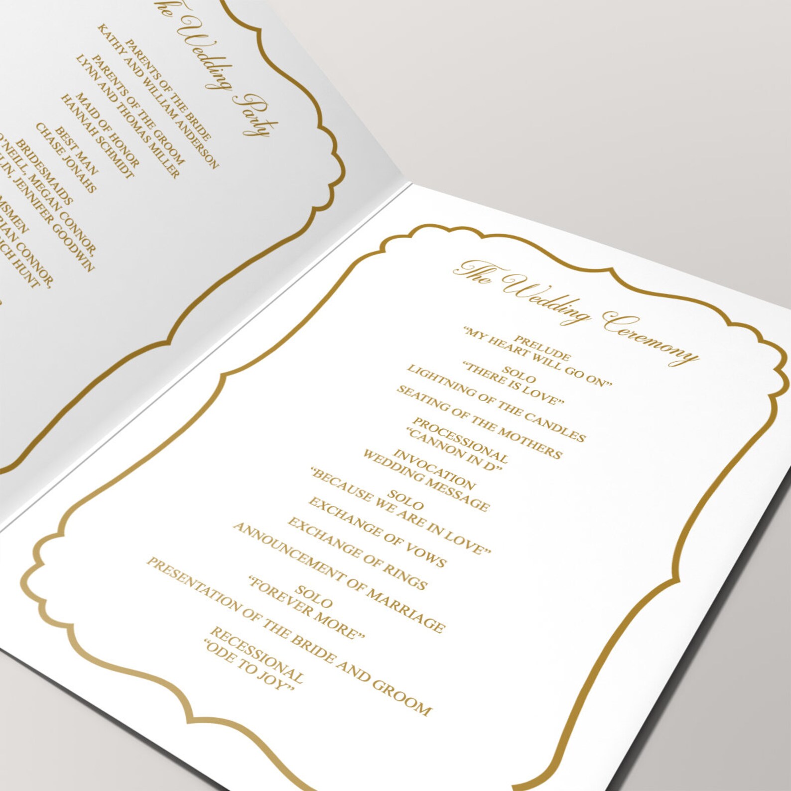 Wedding Bifold Program Template vintage Roses Etsy Wedding Bifold Program Template vintage Roses Etsy
