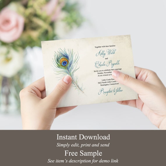 Free Adult Bohemian Boho With Photo Birthday Invitation