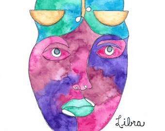 Libra Zodiac Sign Painting