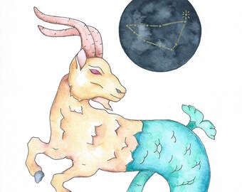 Capricorn Zodiac Sign Art