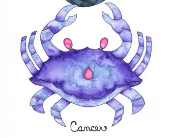 Cancer Zodiac Sign Painting