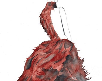 Fashion Illustration Print Alexander McQueen