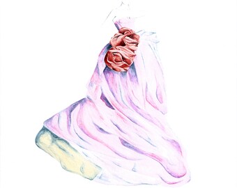 Fashion Illustration Print Vera Wang