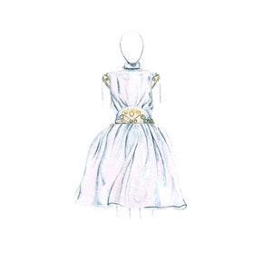 Watercolor Fashion Illustration Guo Pei