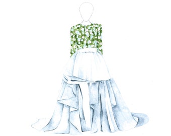 Fashion Illustration Print Giambattista Valli