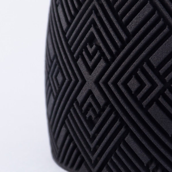 3D Printed Cuff Bracelet // Geometric Pattern // Digital Tribal Pattern