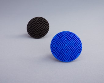 3D Printed Geometric Ring // Geometric Pattern // Statement Jewelry