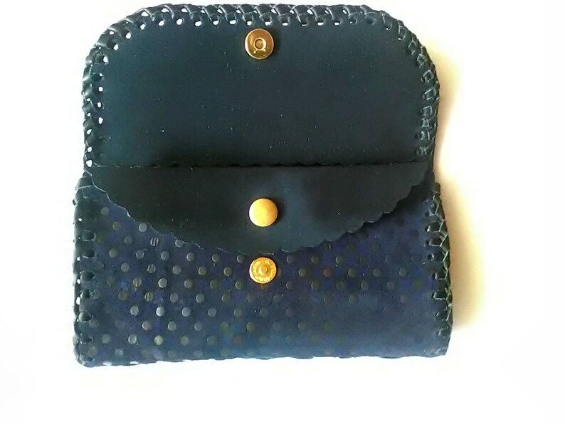 Unique wallet Leather wallet with flowers Polka dot wallet Leather wallet Gift for her Leather pouche. Handmade wallet Wedding wallet
