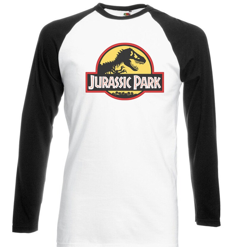 jurassic park baseball tee