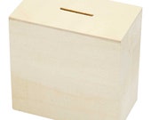 Wood Craft Money Box Supplies to Decorate Create Your own Gift Ideas Supply CR48