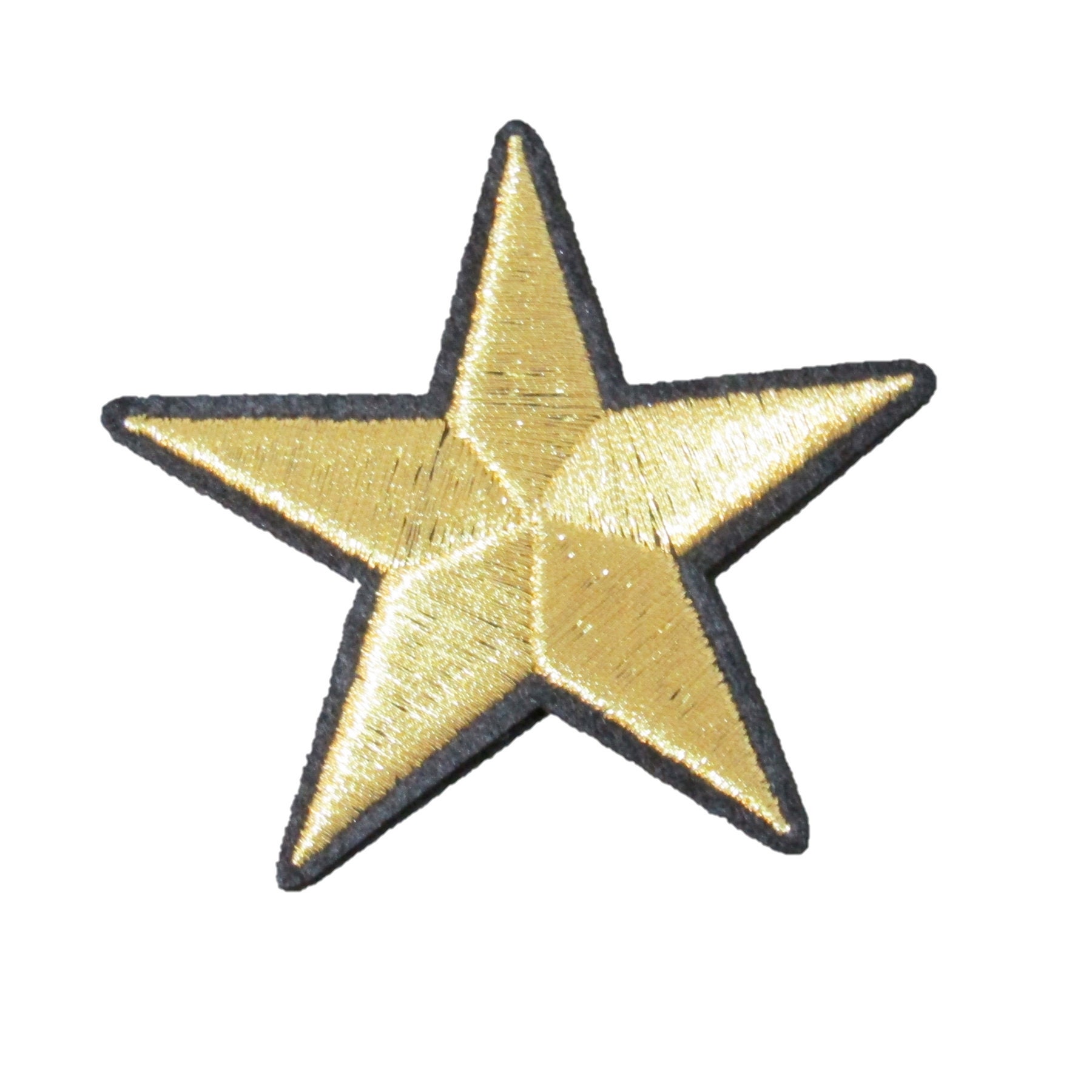 Star Iron On Patch Gold 6.8 x 6.8 cm Motif Badge Patches Etsy