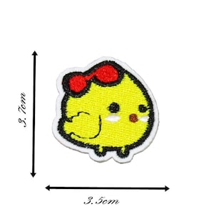 Cute Yellow Chick Iron on Patch Fun Kids Patches Embroidered Badge Motif P270