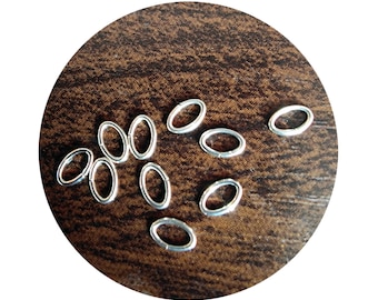 3.5x5.3 mm 925 Sterling Silver Oval Open Jump Rings Jewellery Making/Repair C7