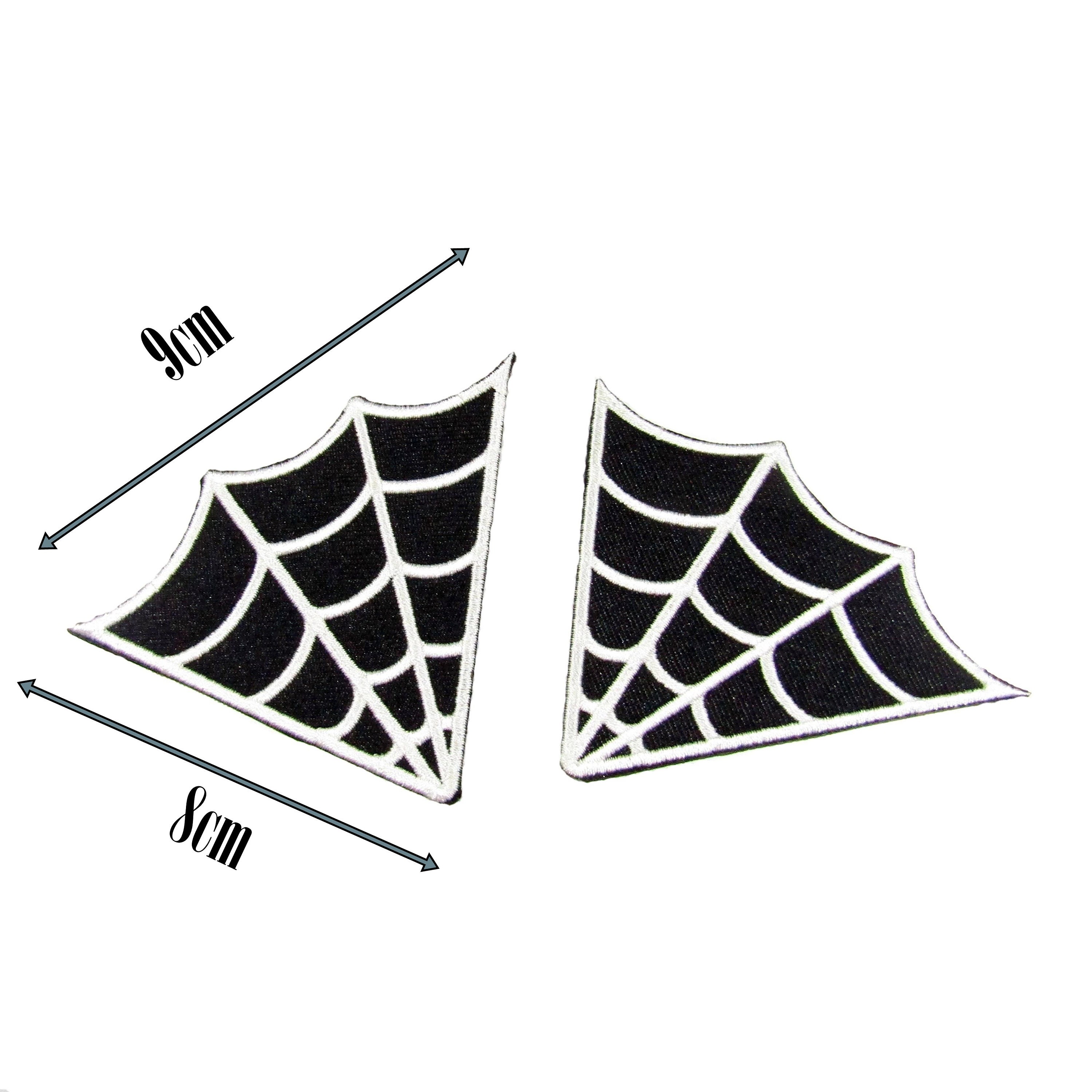 SPIDER IN A WEB SPIDERS WEB a MOTORCYCLE BIKER SEW/IRON ON PATCH: SPIDER IN A WEB SPIDERS WEB a MOTORCYCLE BIKER SEW/IRON ON PATCH: