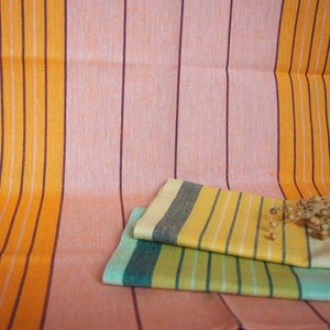3 Linen Tea Towels, Colorful Linen Kitchen Towels, Eco Kitchen Towels, Linen Gift image 5