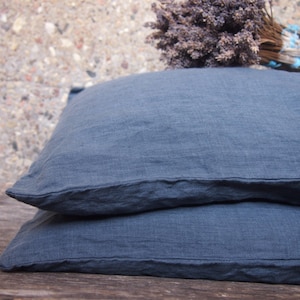 Eco Linen Pillow case, Linen Bedding, Linen Pillow case, Organic Linen Pillow case image 1