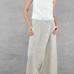 Linen women skirt, Pure linen long skirt, Natural linen Skirt, Linen Skirt, Linen clothing, linen clothes, Organic Linen Long Skirt