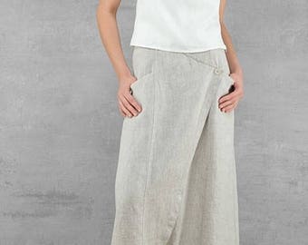 Linen women skirt, Pure linen long skirt, Natural linen Skirt, Linen Skirt, Linen clothing, linen clothes, Organic Linen Long Skirt