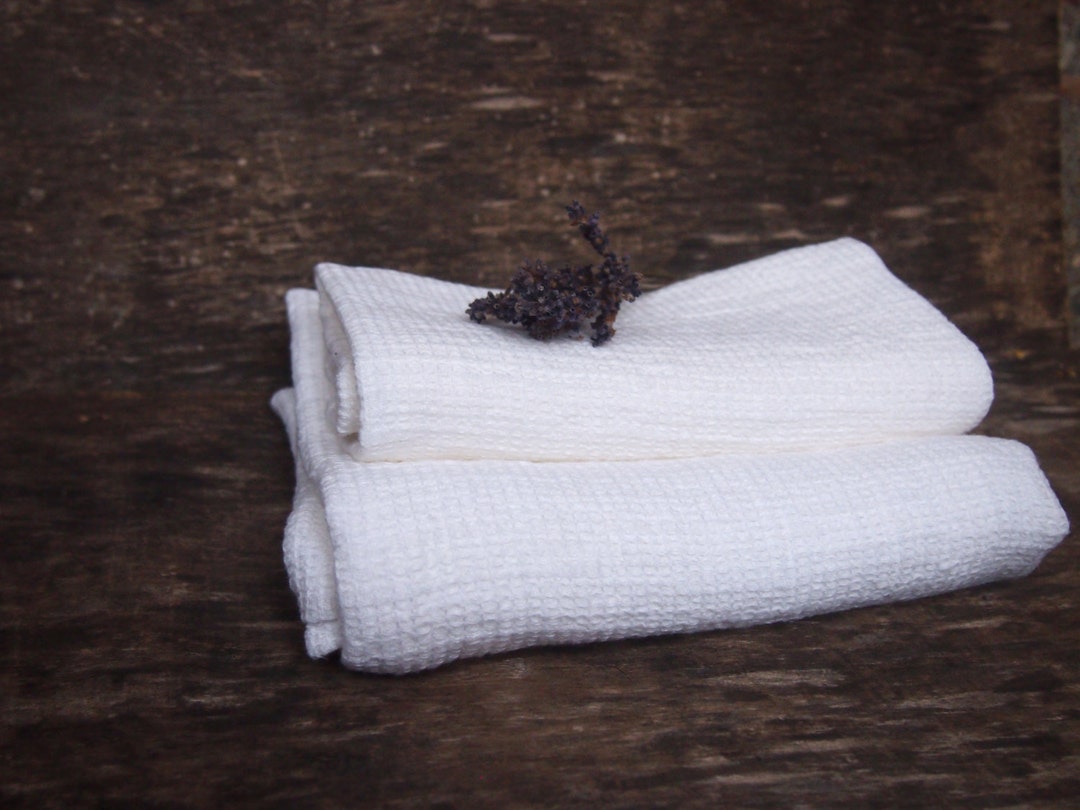Set of 2 Linen Bath Towels White Linen Towel Linen Towel Etsy