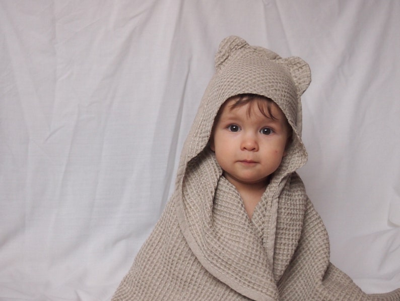 SPECIAL OFFER 2 Linen Baby Towels Baby Eco Towel Baby Bath Etsy