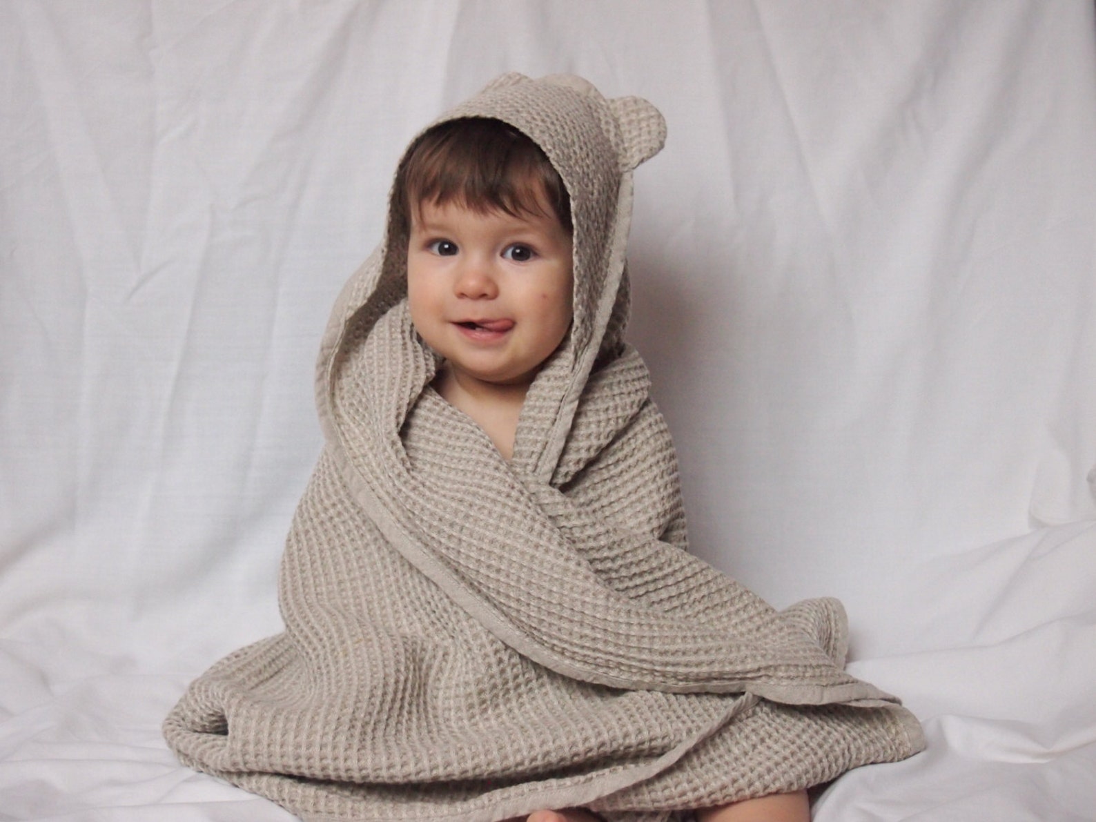 SPECIAL OFFER 2 Linen Baby Towels Baby Eco Towel Baby Bath Etsy
