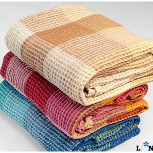 Set of 3 Linen Bath Towels, Linen Towels, Linen Gift image 1