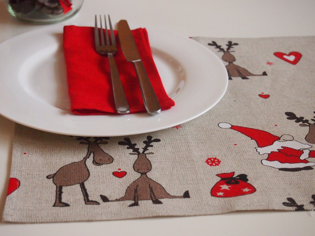 Linen Placemats and Napkins, Table Decoration, Dining Table Placemats
