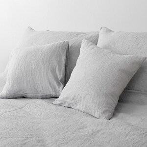 Linen Pillow case Light Brown Linen Linen Pillow case Light Grey Linen