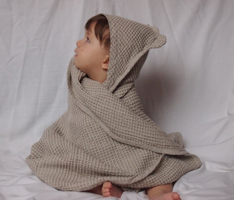 SPECIAL OFFER 2 Linen Baby Towels Baby Eco Towel Baby Bath Etsy