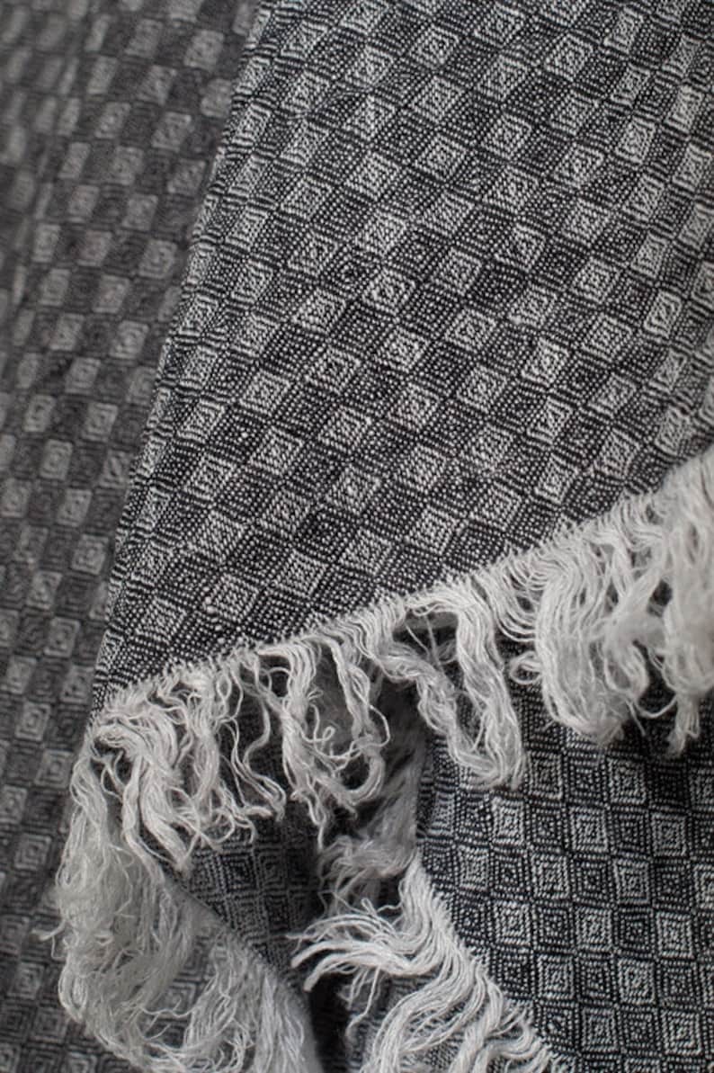 black warm shawl
