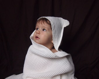 Linen Baby Towel, Baby White Towel, Baby Bath Towel, Baby Gift, 6 colors