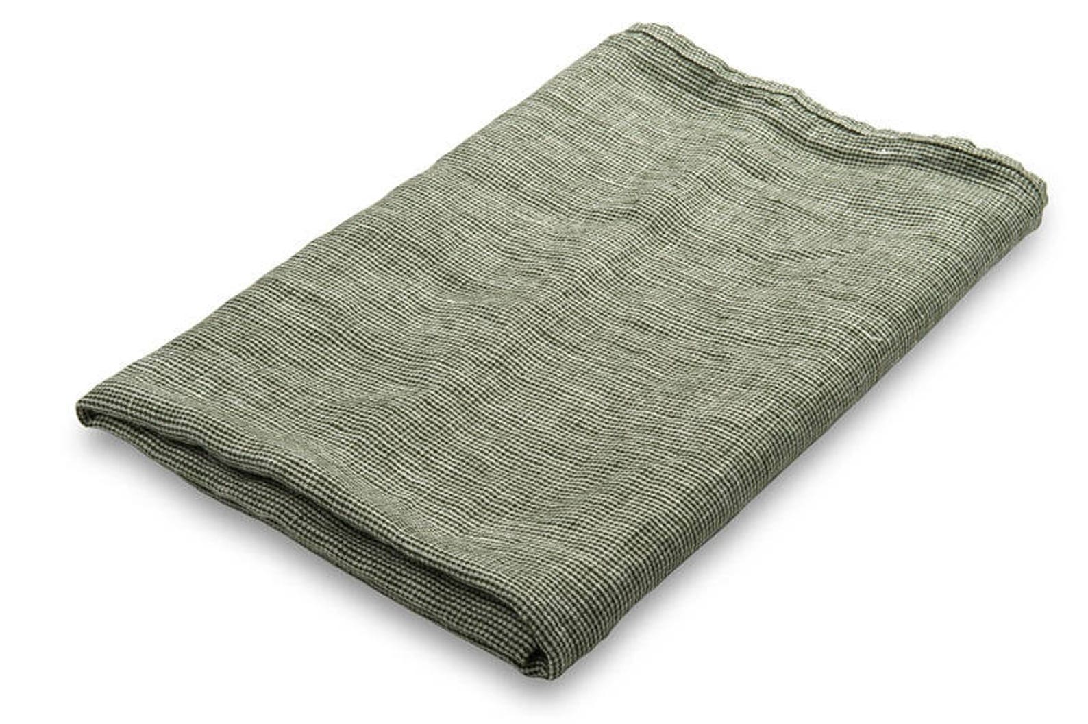 Linen Green Moss Bath Towel Linen Towel Linen Gift Etsy