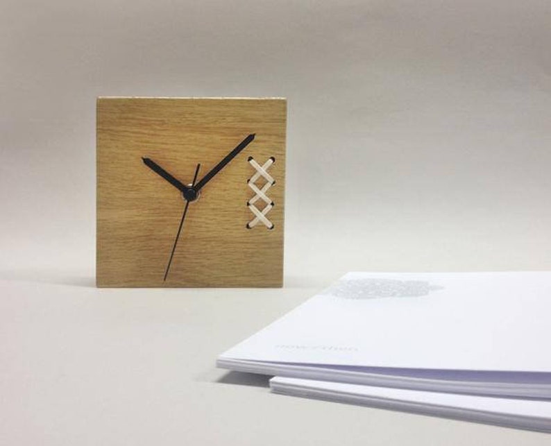 Mens Office Decor Table Clock Modern Desk Clock Unique Desk Etsy