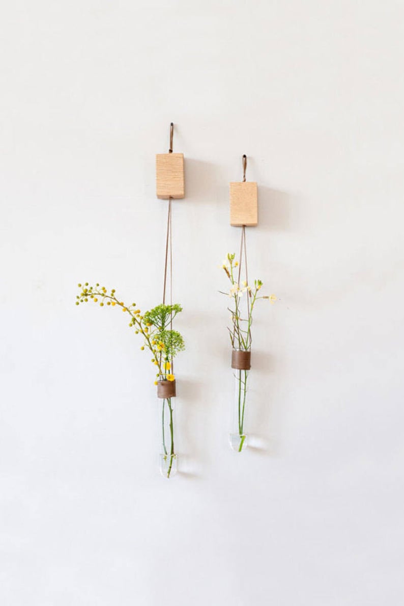 Glass Wall Vases For Flowers Wall Test Tube Vase Hanging Wall Vase Wall Vase Holder Wall Vase Decor Unique Home Accessory fice Decor il 794xN 934m