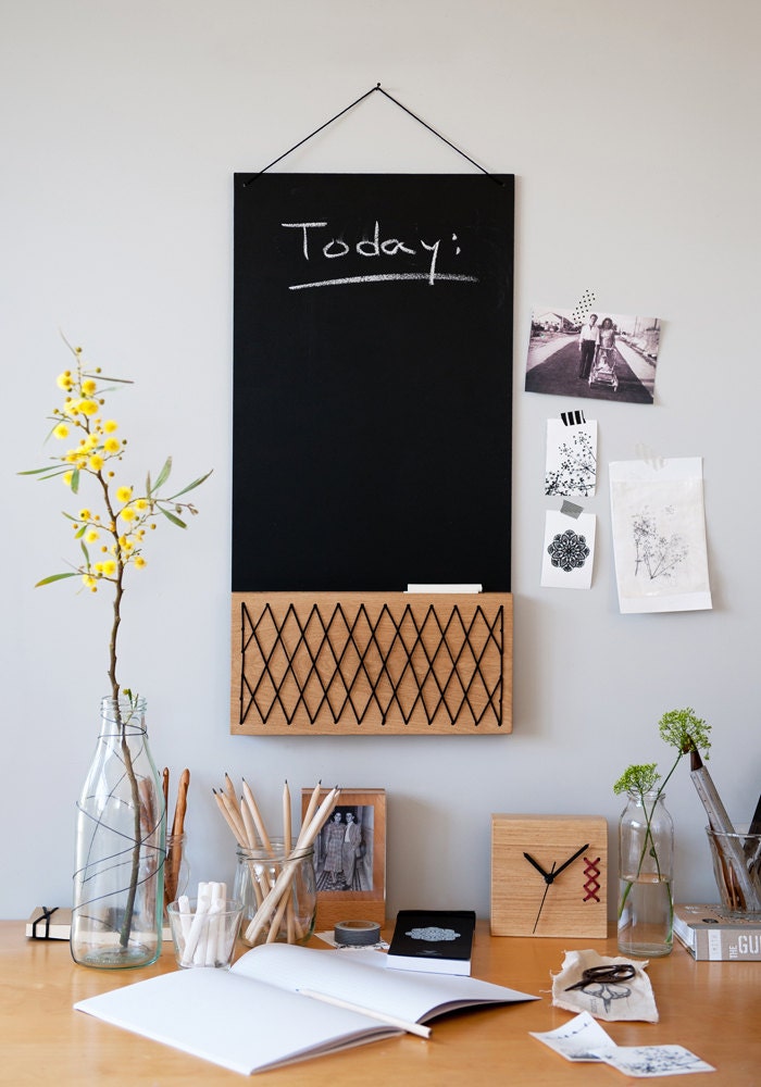 Chalkboard Memo Board Blackboard Hanging Blackboard Photo Etsy