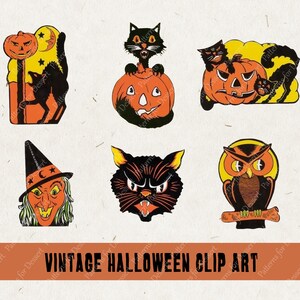 Vintage Halloween Clip Art II